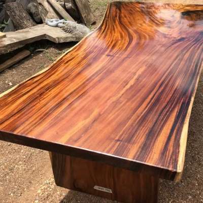 Live Edge Dining Table, dining table live edge wood slab , Acacia wood