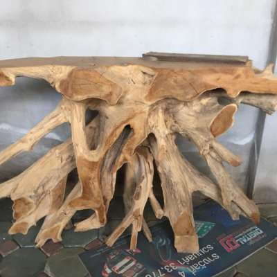 Driftwood root table